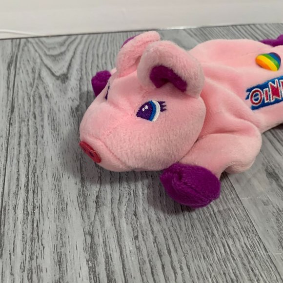Vintage 1998 Lisa Frank Stuffins Oinky Bean Plush - Picture 2 of 11
